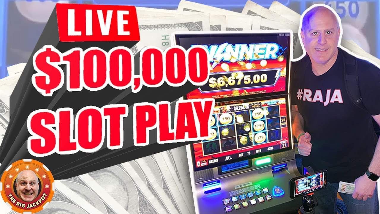 🔴 LIVE $100,000 MAX BET SLOT PLAY with The Raja! 🎰 - YouTube
